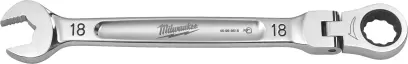 Ráčnový očkoplochý klíč Milwaukee MAX BITE s kloubem 18 mm, 4932480191 (MI4932480191)
